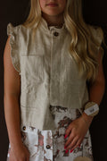 Kara Ruffle Vest