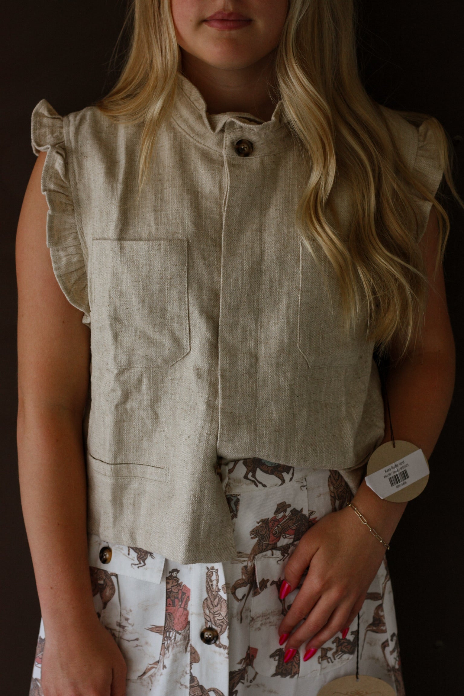 Kara Ruffle Vest
