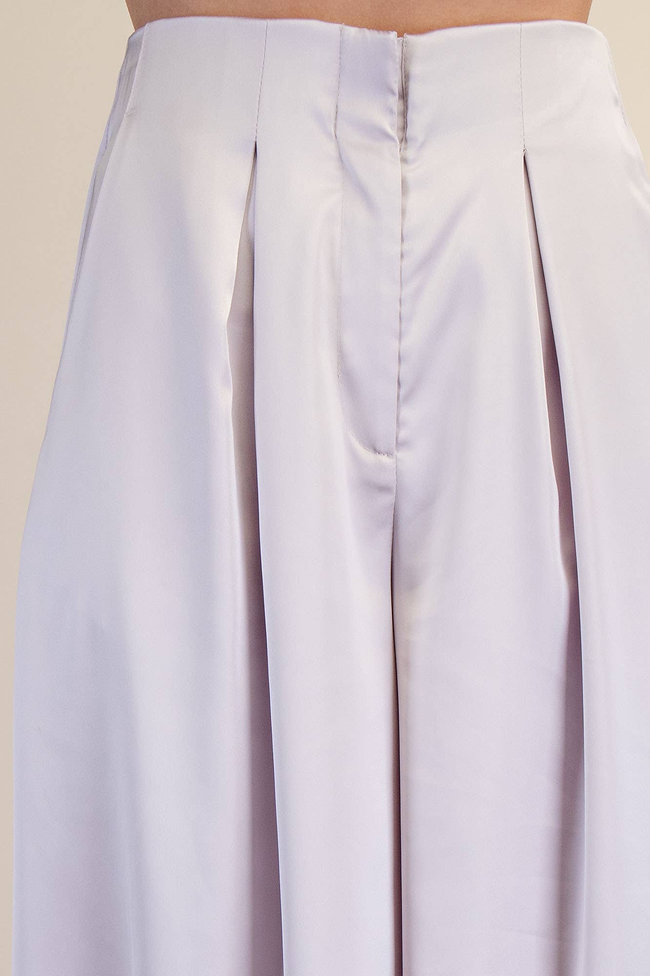 Satin A-Line Palazzo Pants