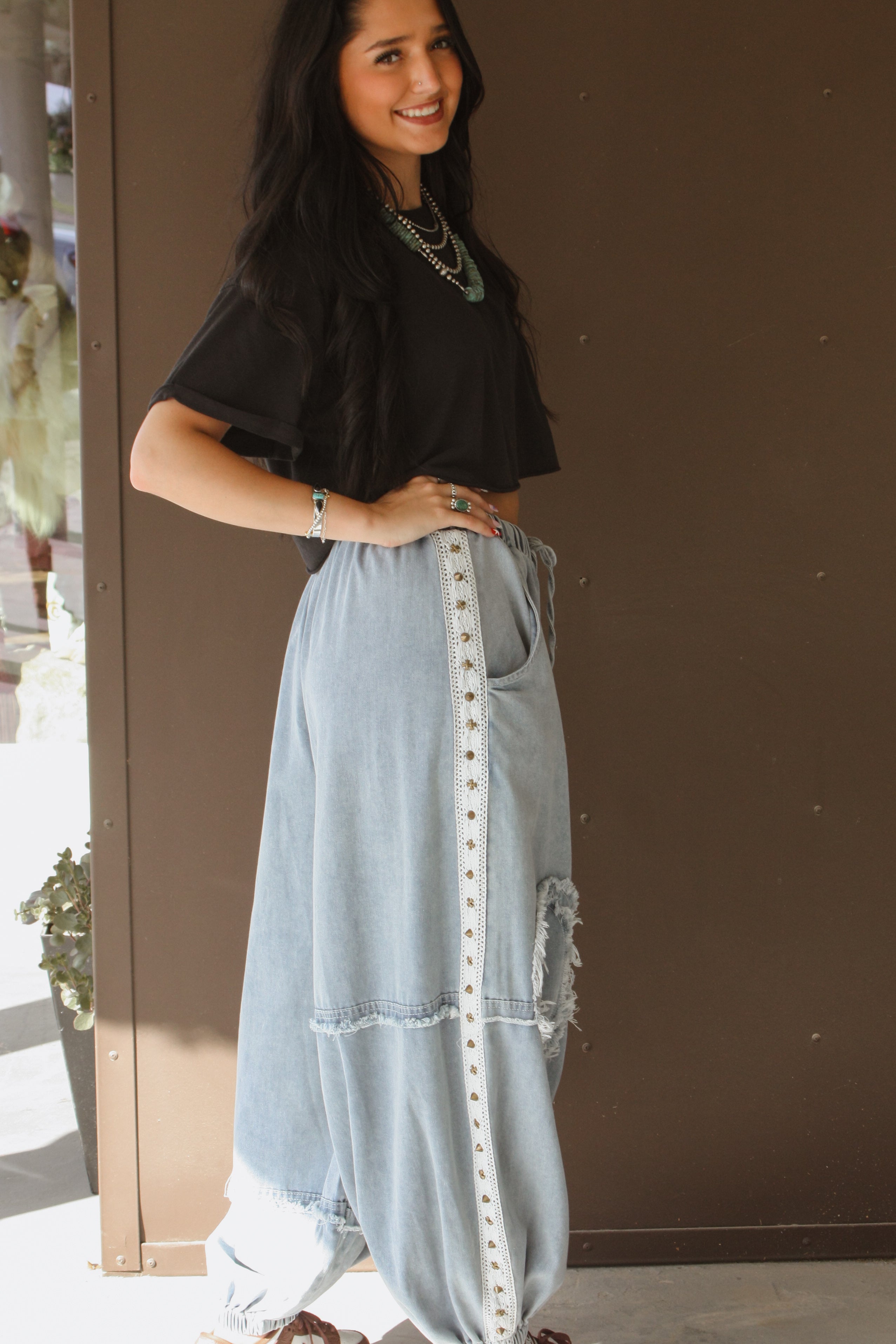 Barrel Studded Pant