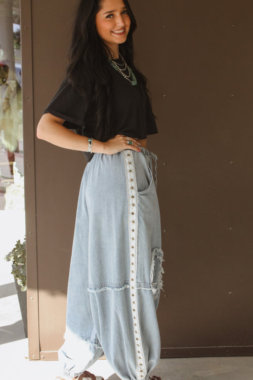 Barrel Studded Pant