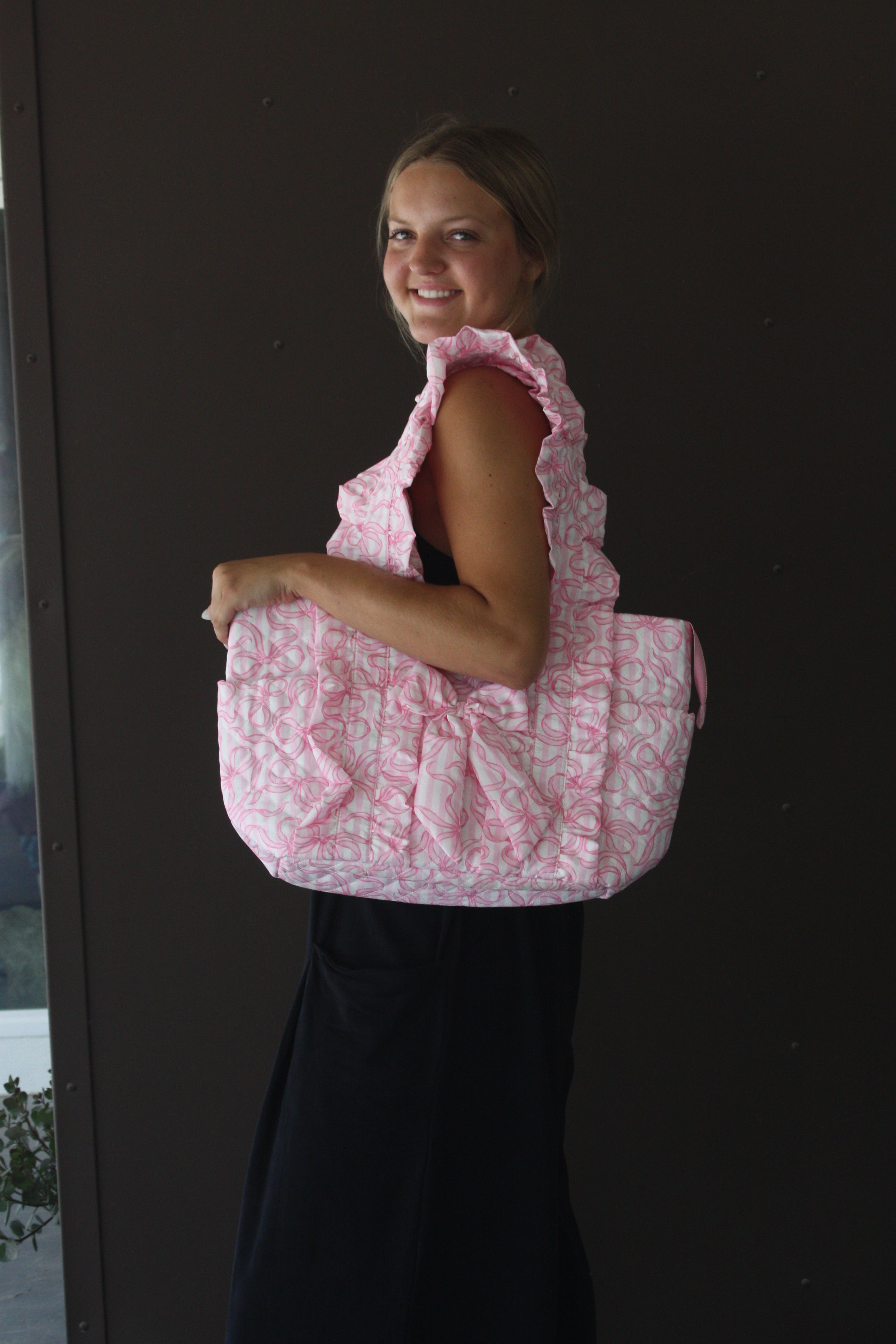 Quilted Coquette Diaper Bag