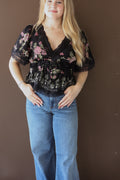 Midnight Rose Blouse