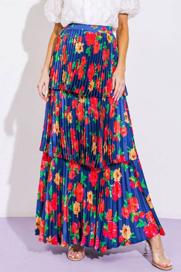 Floral Ruffle Skirt