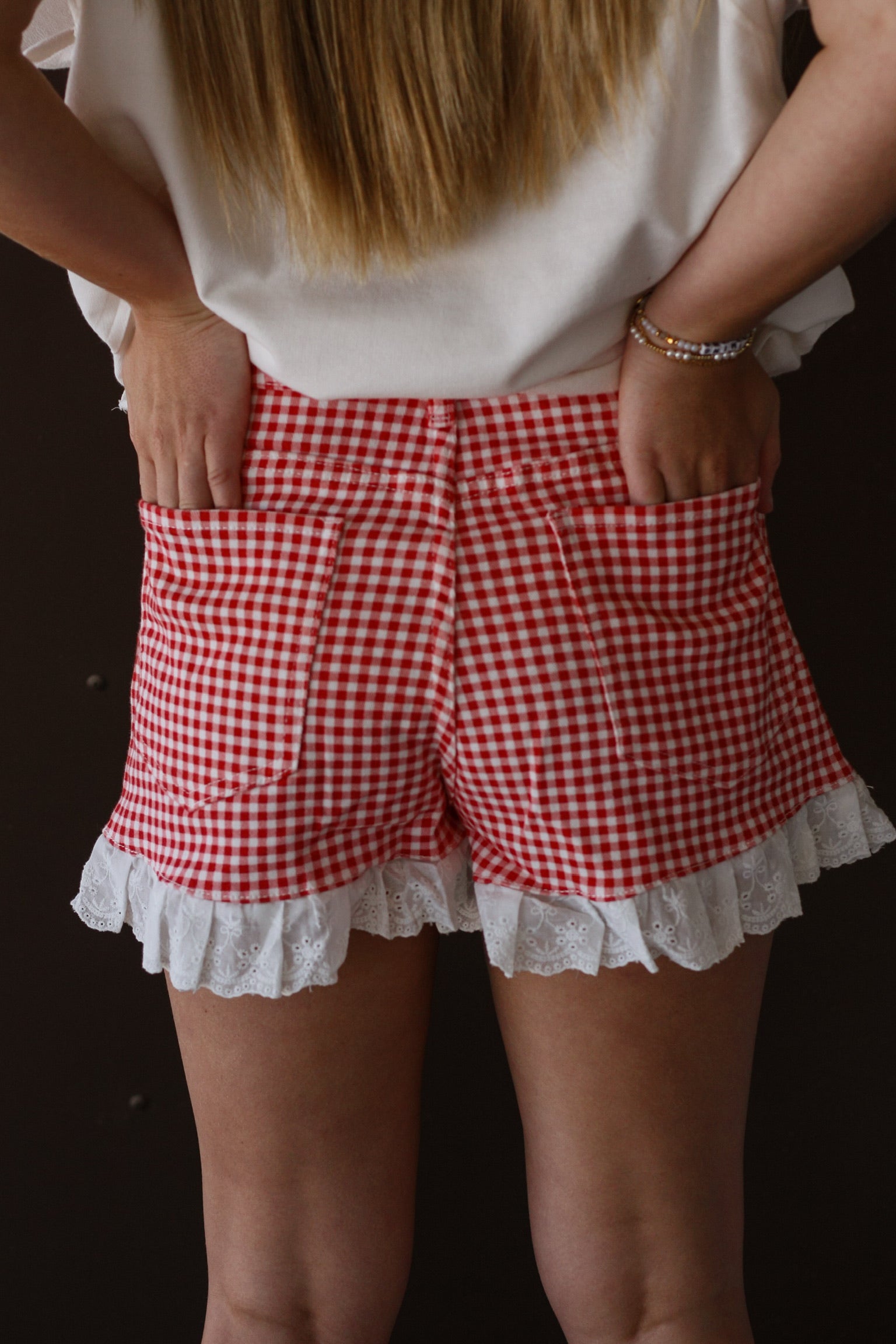 Red Gingham Short