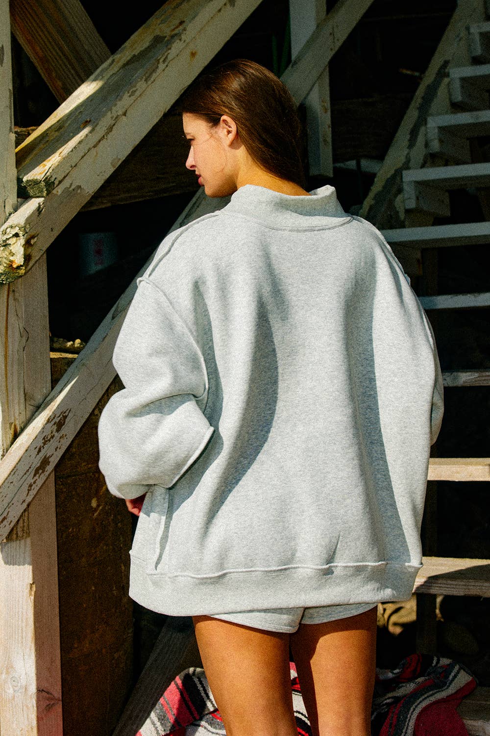 Gods Country Reversible Mock-neck Sweatshirt