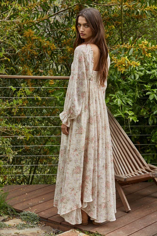 Floral BabyDoll Maxi Dress