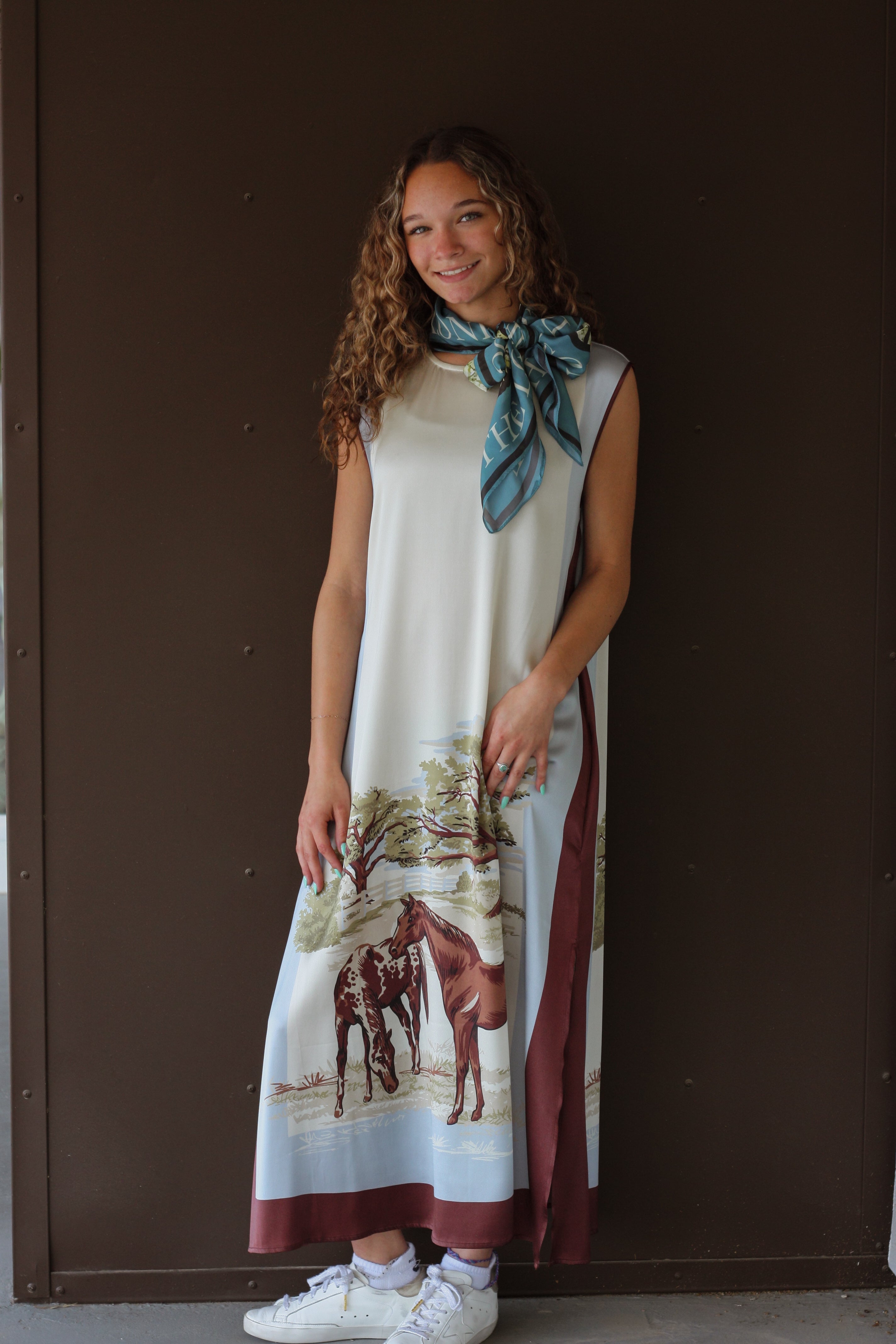 Silk Horse Dress