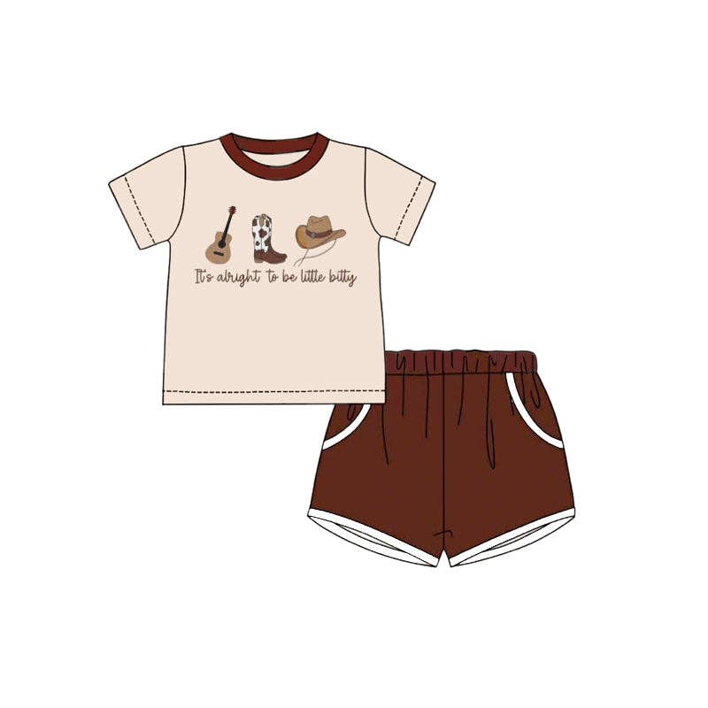 Kids Summer Fall Western Boots Farm Embroidery Sibling Clothes