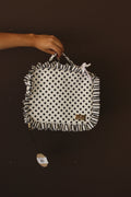 Polka Stripe Large Clear Pouch