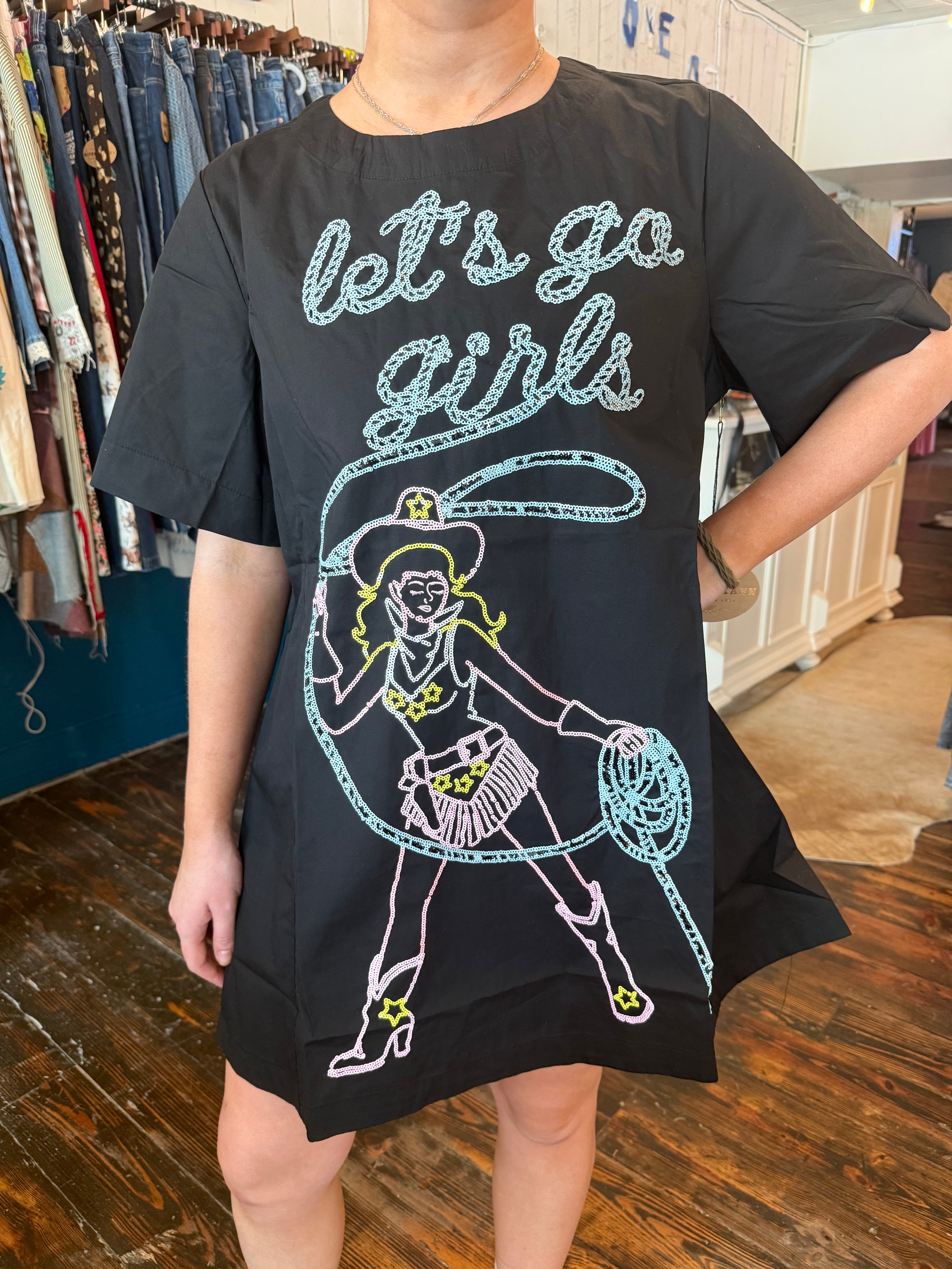 Lets Go Girls Cotton Dress