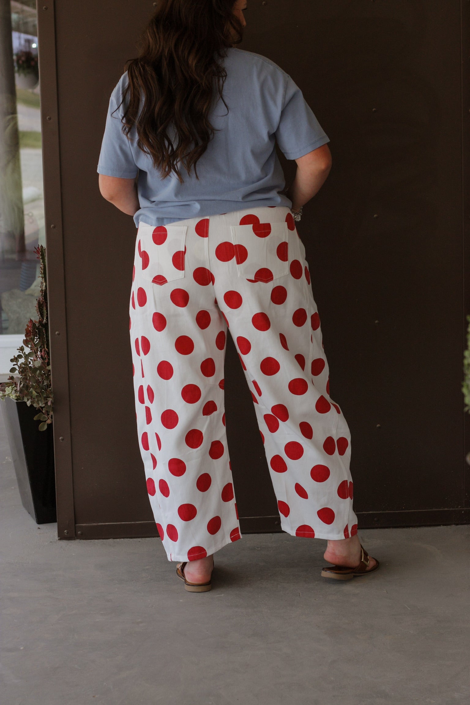 Game Day Polka Dot Printed Jean