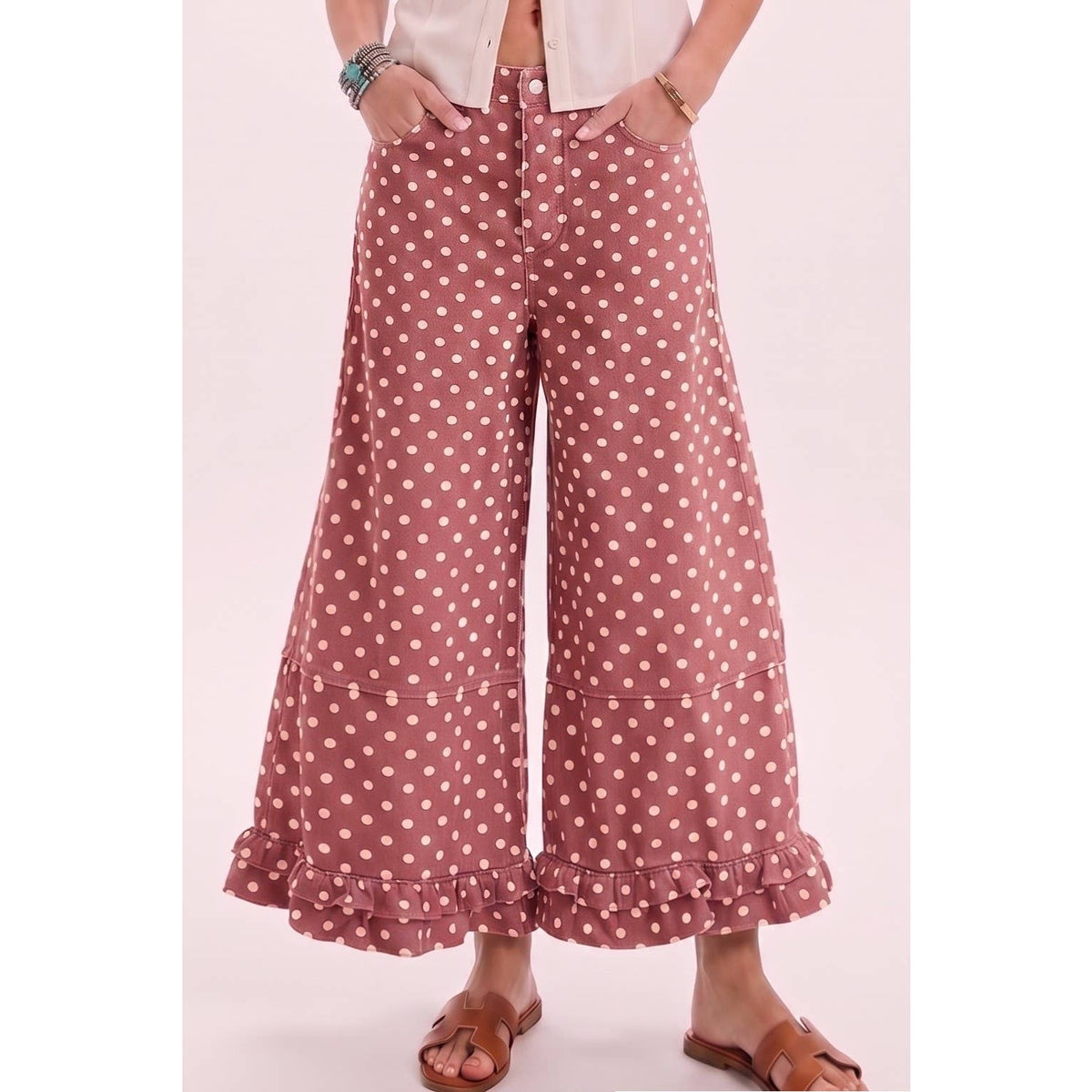 Ruffle Polka Dot Pant