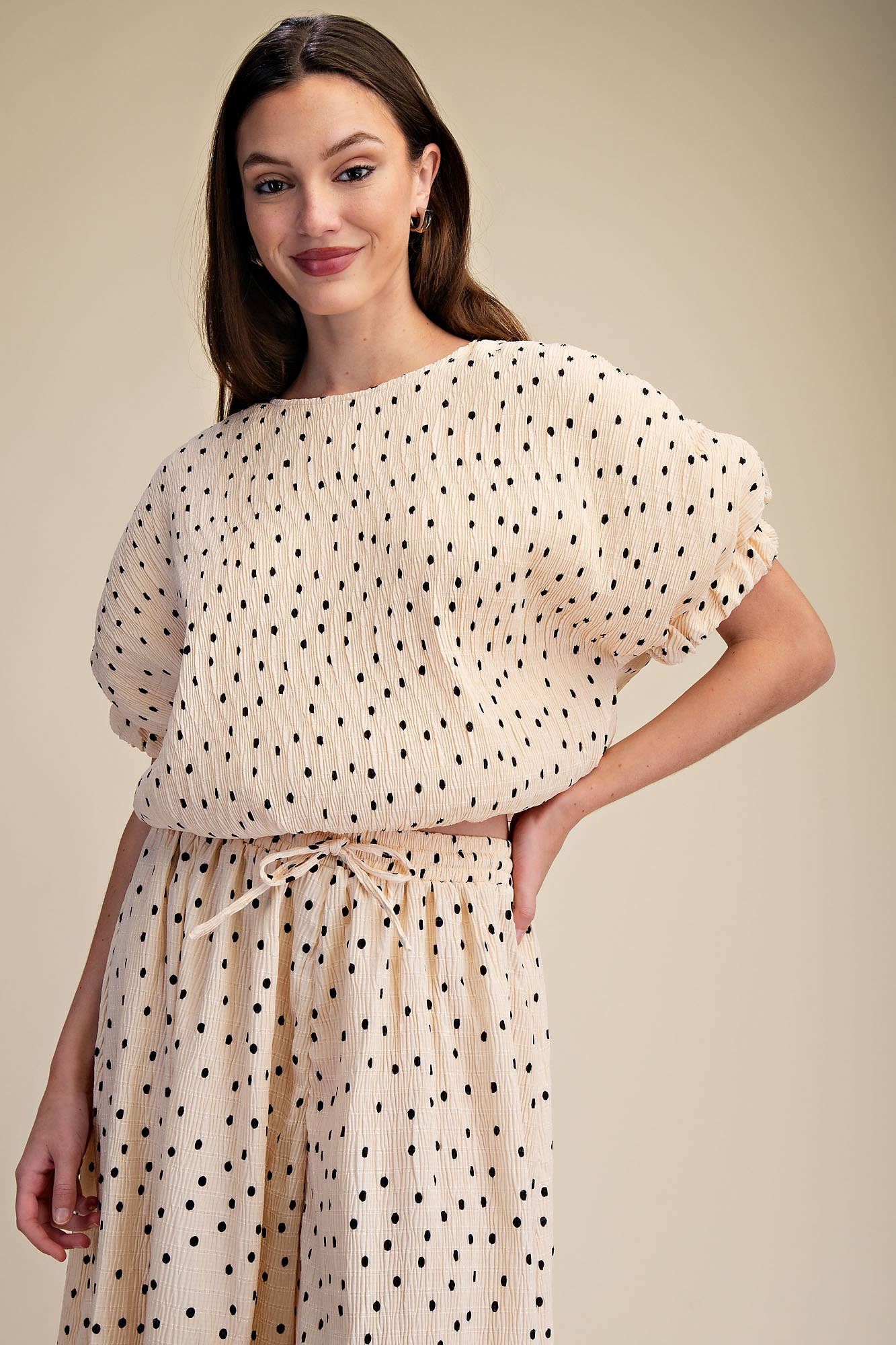 Round Neck Balloon Top