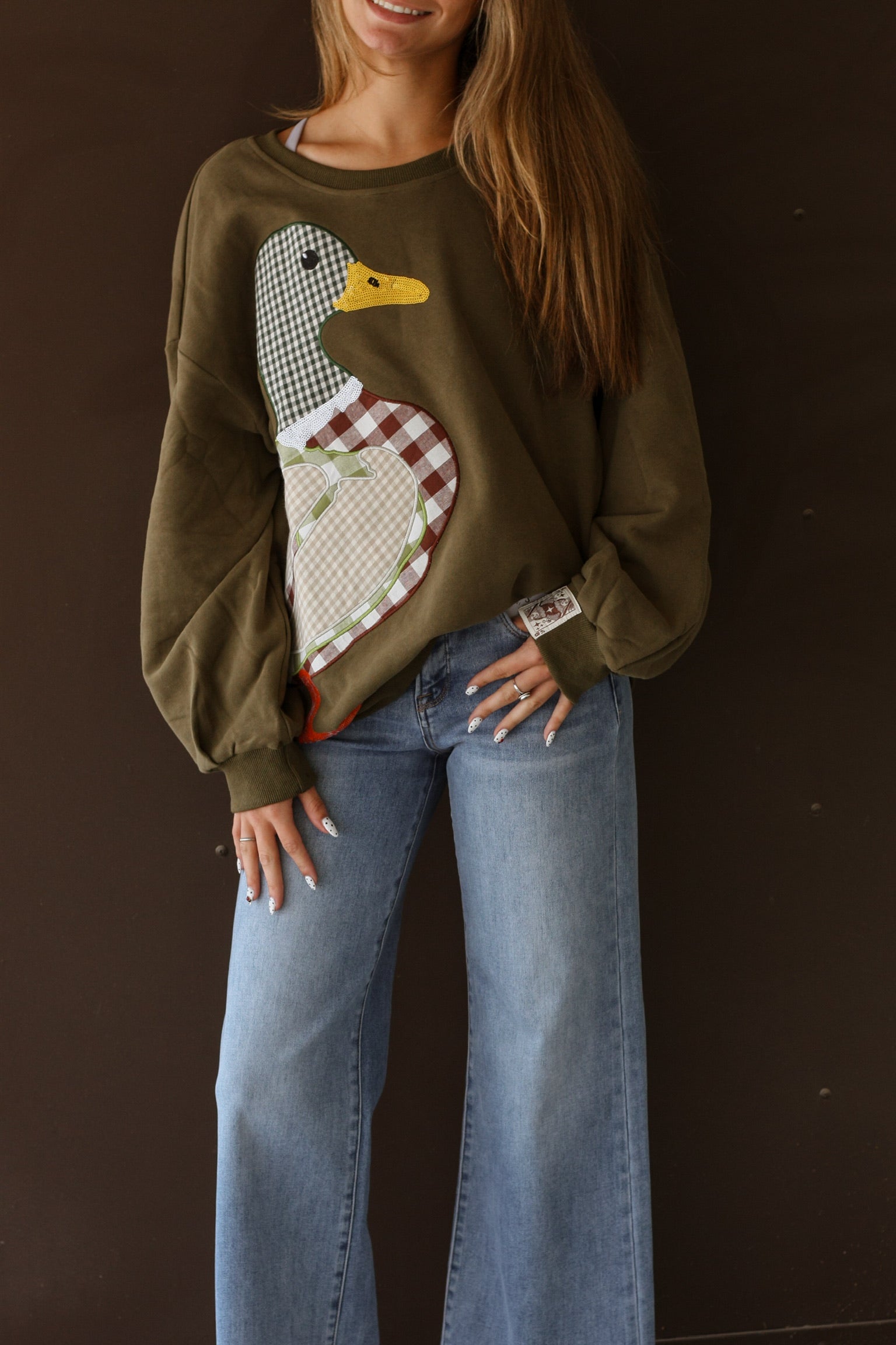 Queen Of Sparkles Duck Sweatshirt