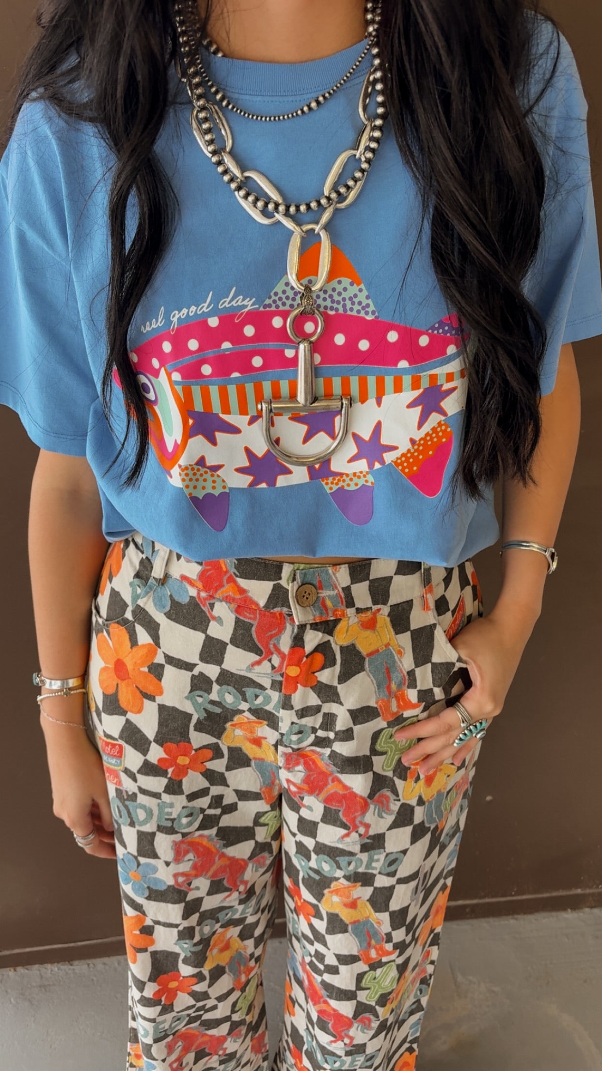 Reel Good Day Cropped Tee