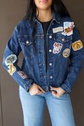 Patched Denim Jacket
