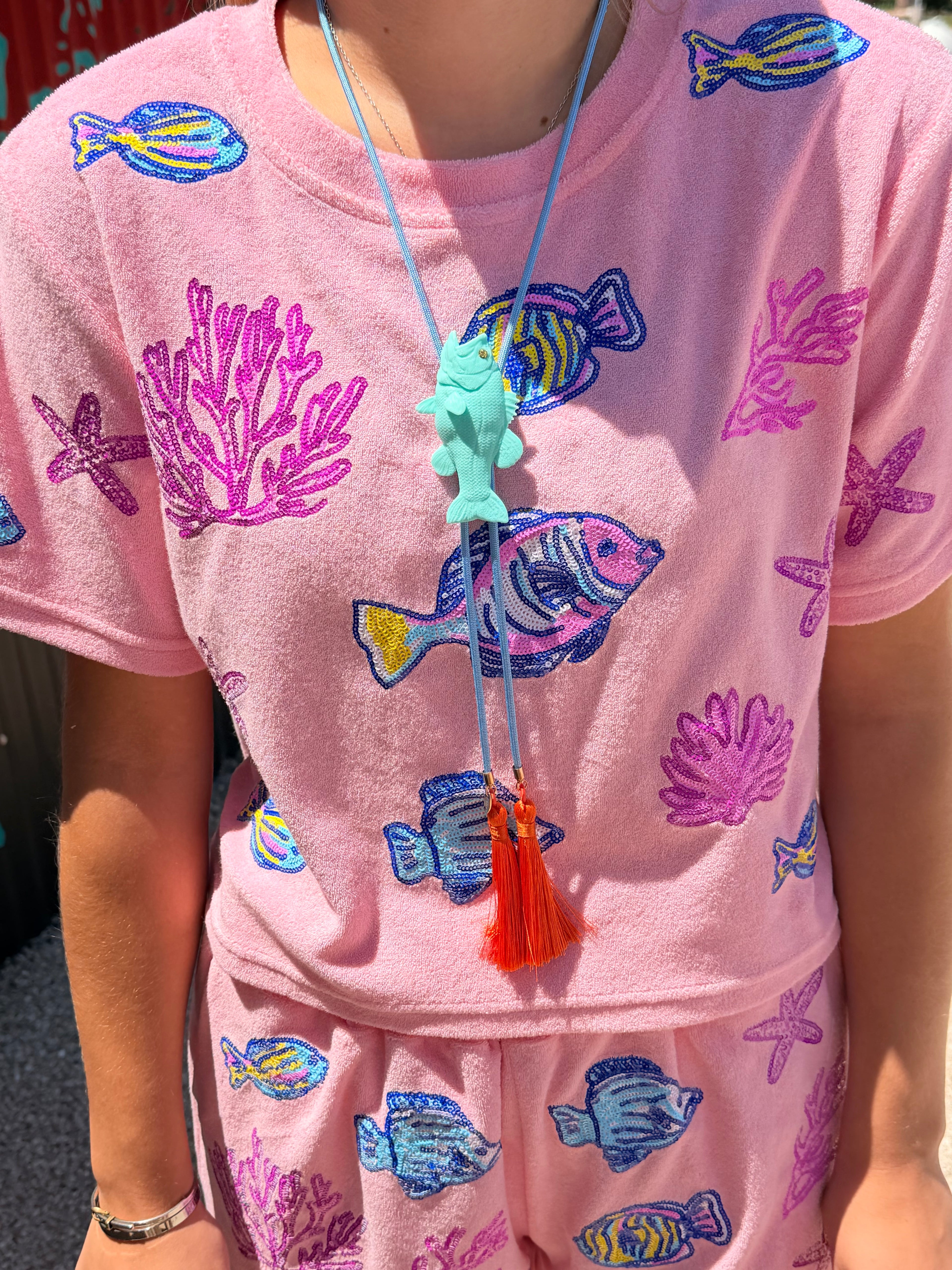 Under The Sea Terry Cloth Top