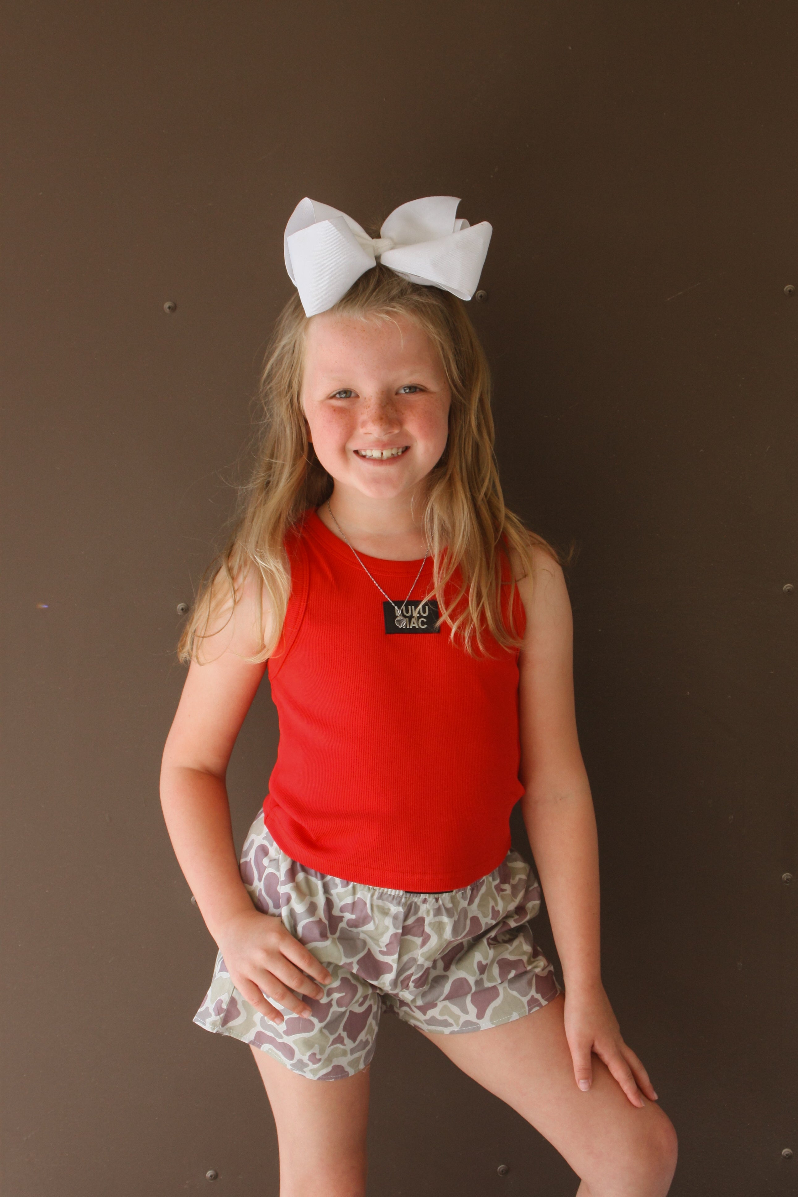 Lulu Mac Red Tank-Kids