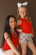 Lulu Mac Red Tank-Kids
