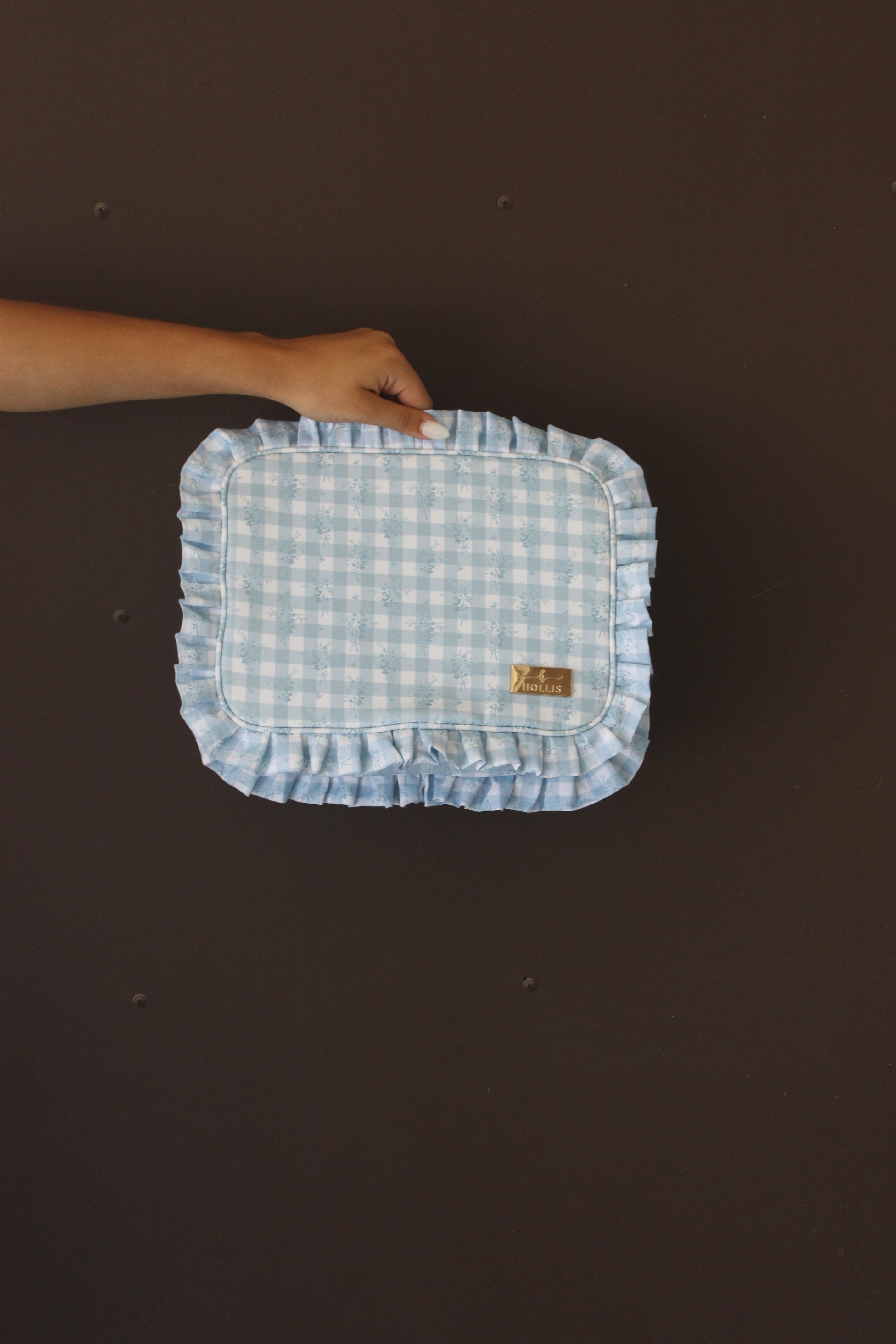 Blue Floral XL Pouch