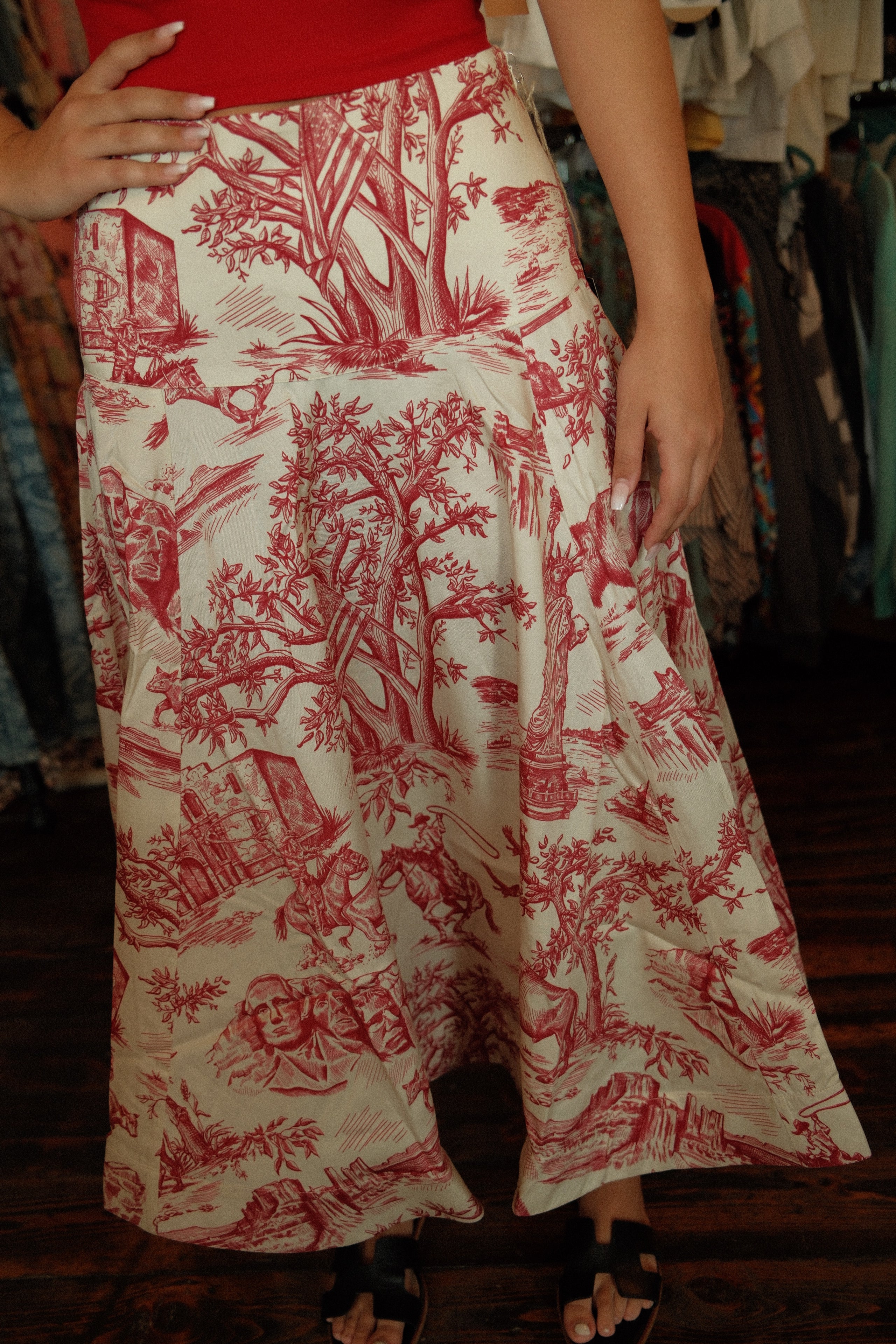 America The Beautiful Toile Skirt