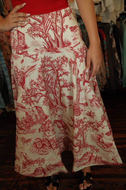 America The Beautiful Toile Skirt