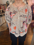Bucking Cowgirl Cotton Top