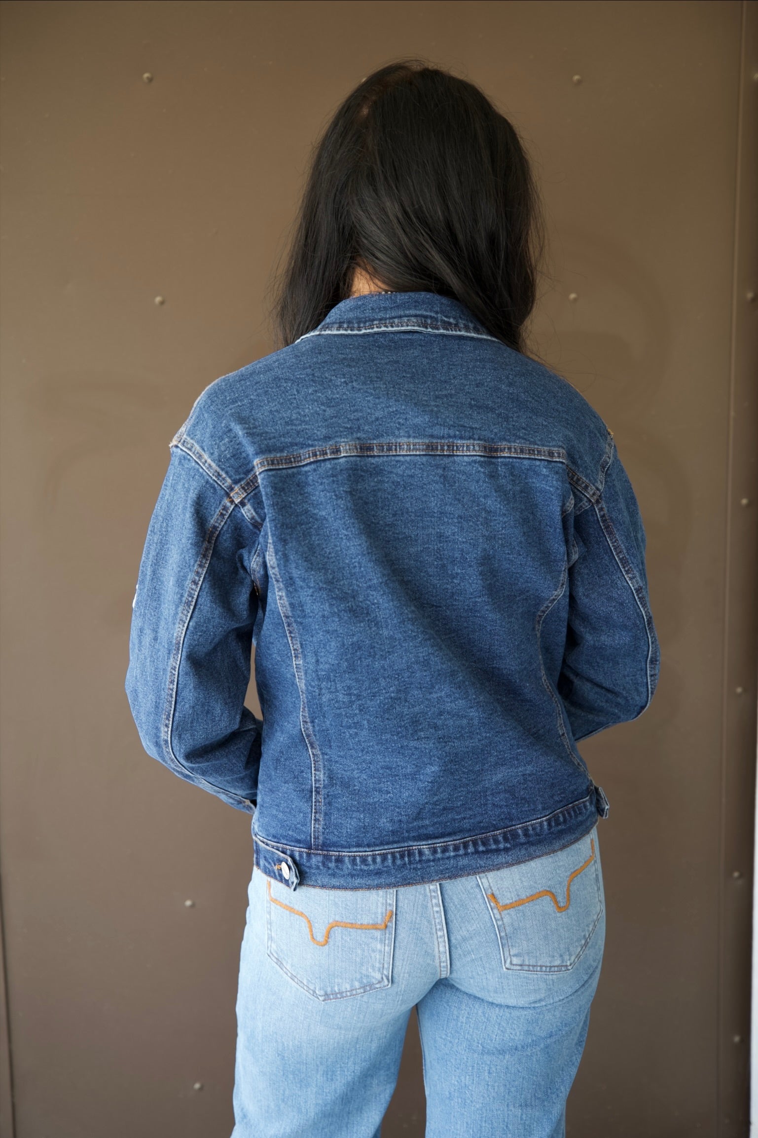 Patched Denim Jacket