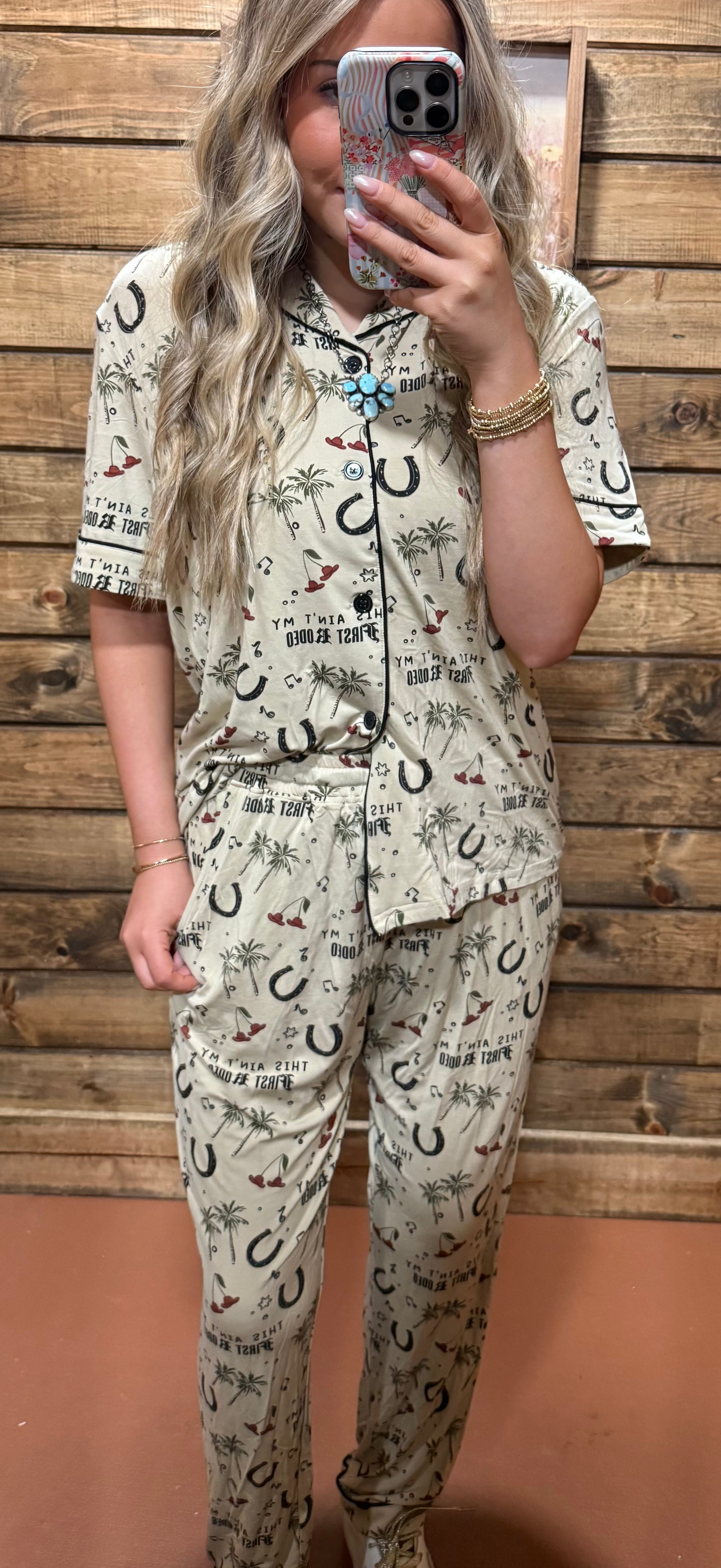 "This Ain't My First Rodeo" Pajama Set