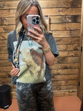 Rodeo Bull Oversized Boxy Tee