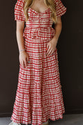 Abigail Plaid  Midi Skirt