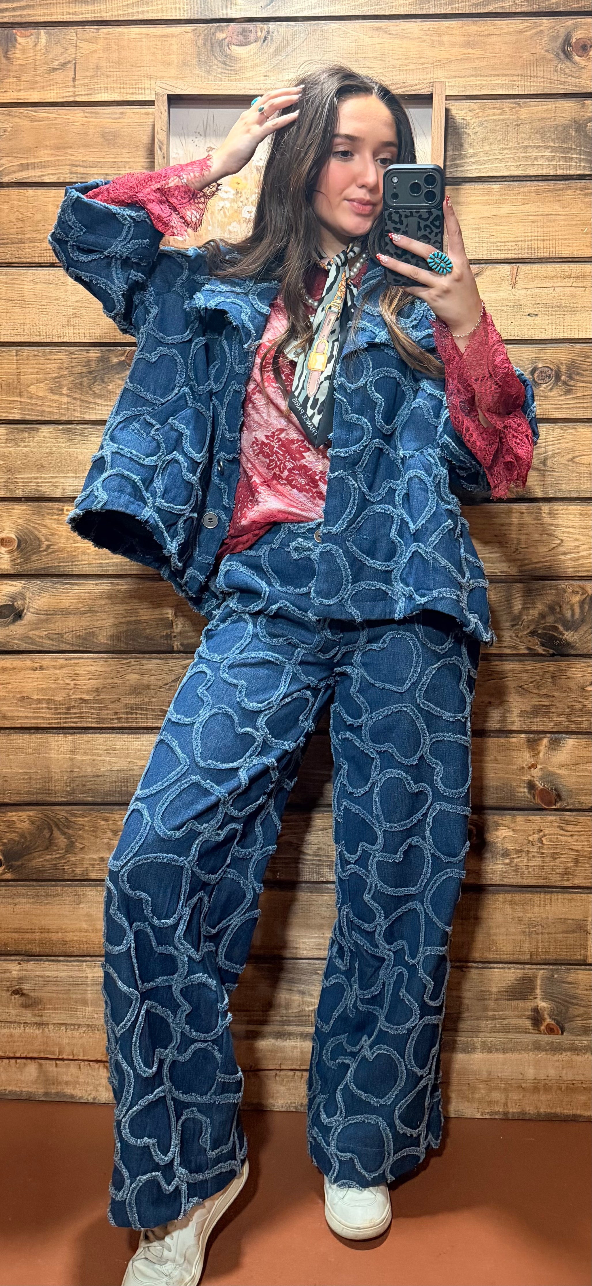 Berek Hearts Of Denim Wide Leg Jeans Blue