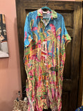 Caribbean Breeze Button Down Dress