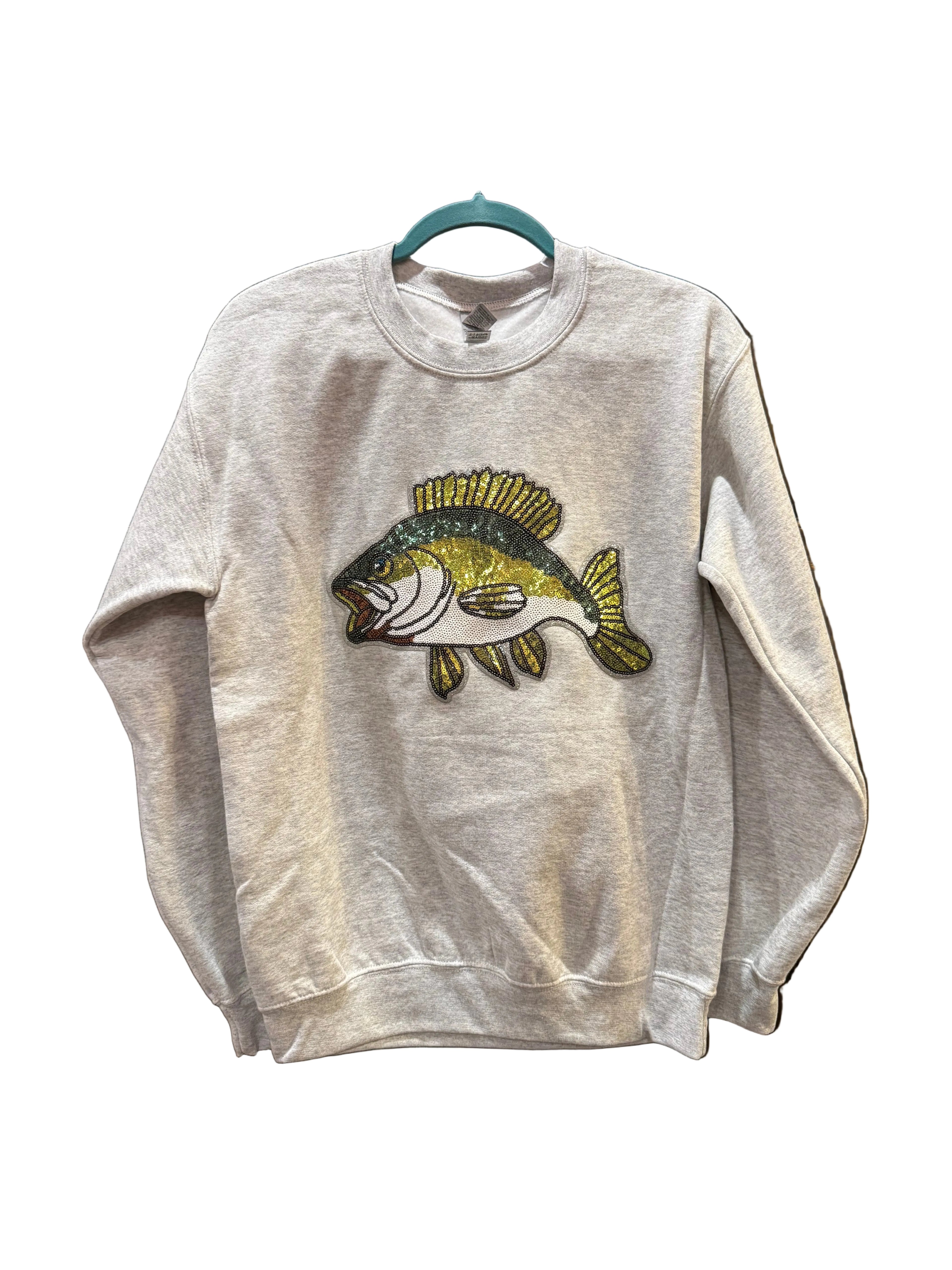 Sequins Bass Sweatshirt Gray