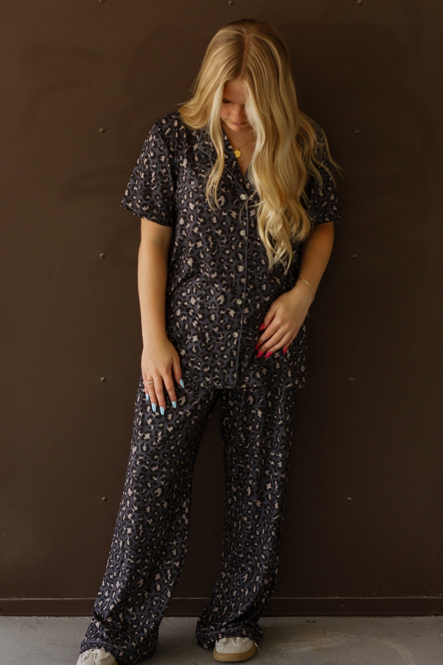 Birdie Leopard Print Pajamas
