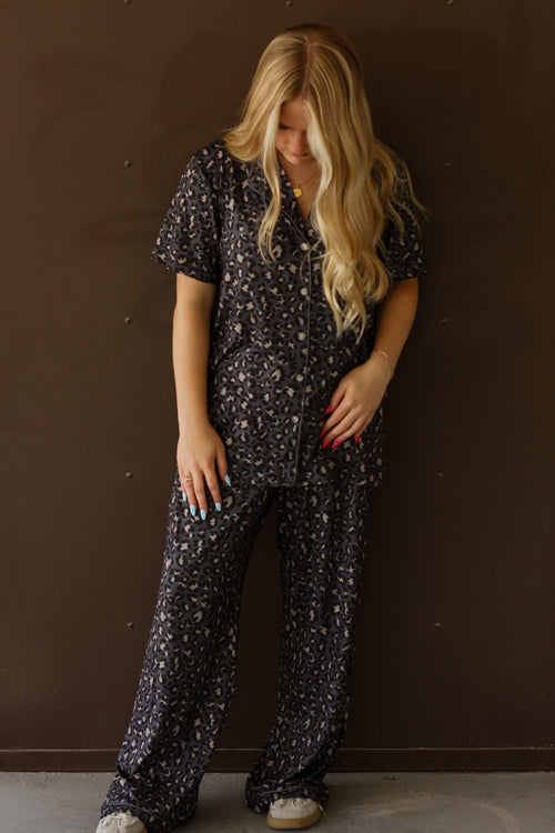 Birdie Leopard Print Pajamas
