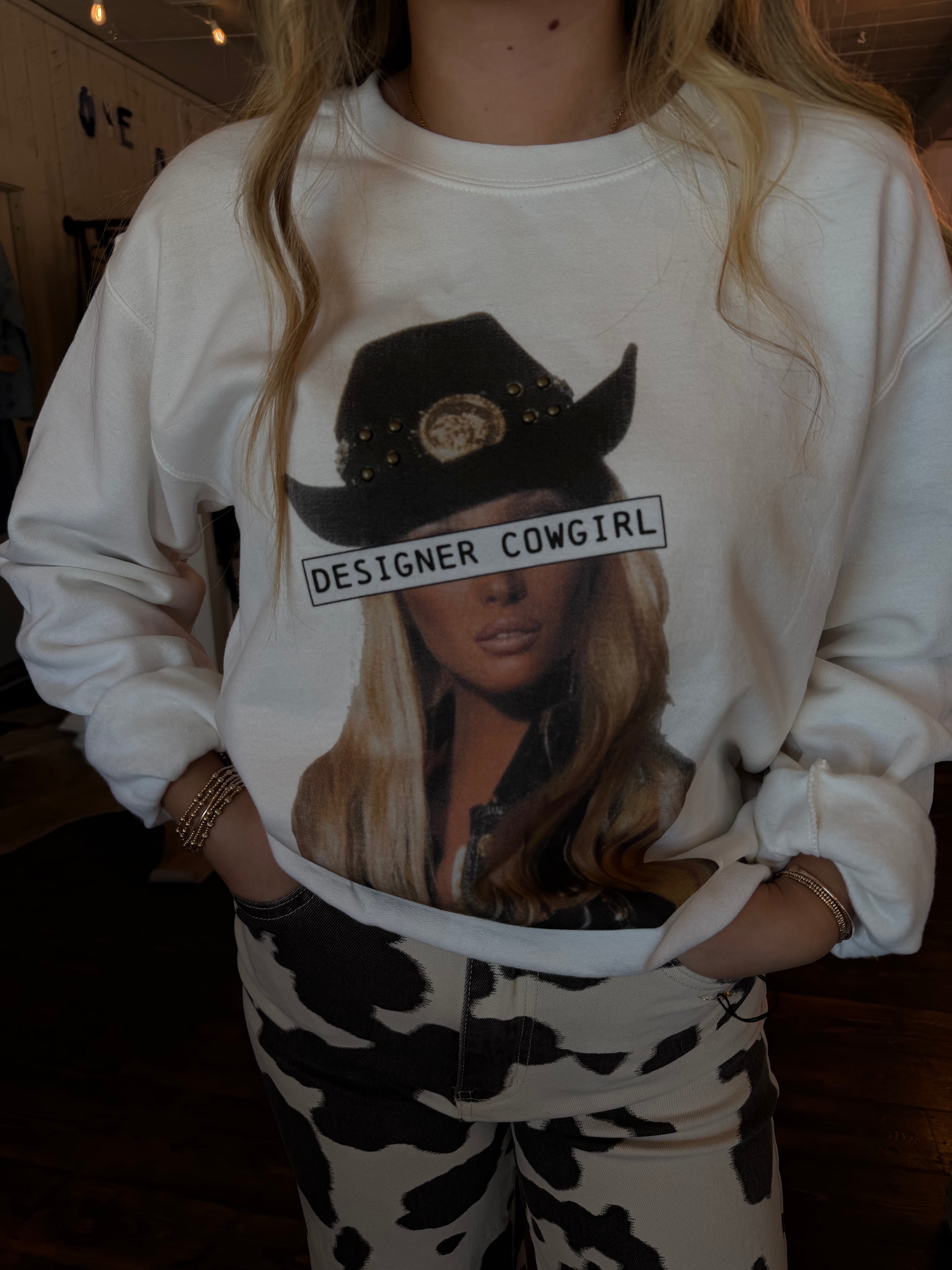 Designer Cowgirl Crewneck