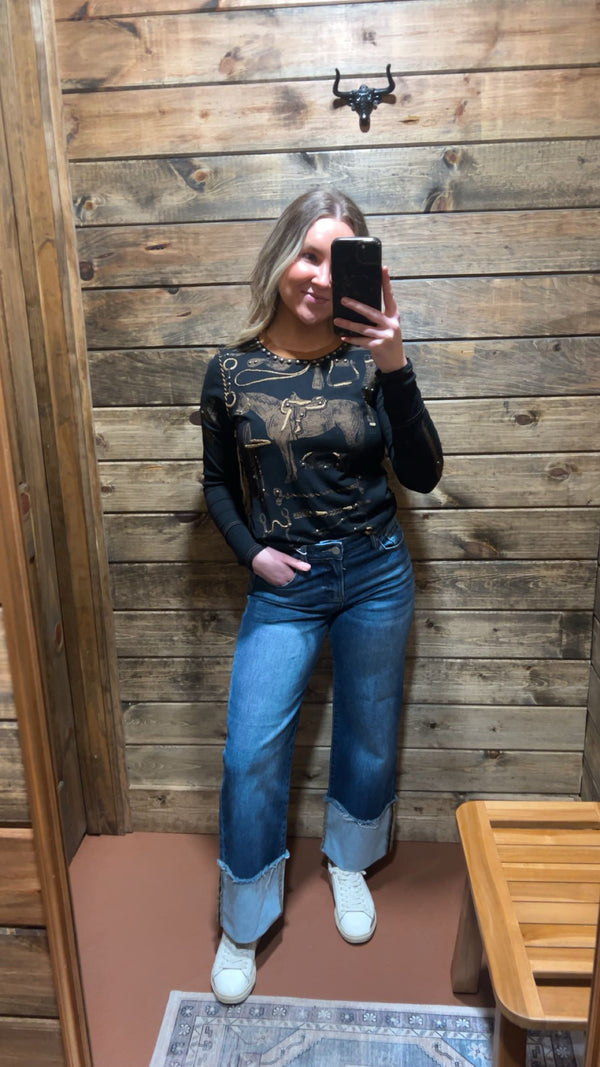 Double D Ranch Tucker's Tack Tee Black