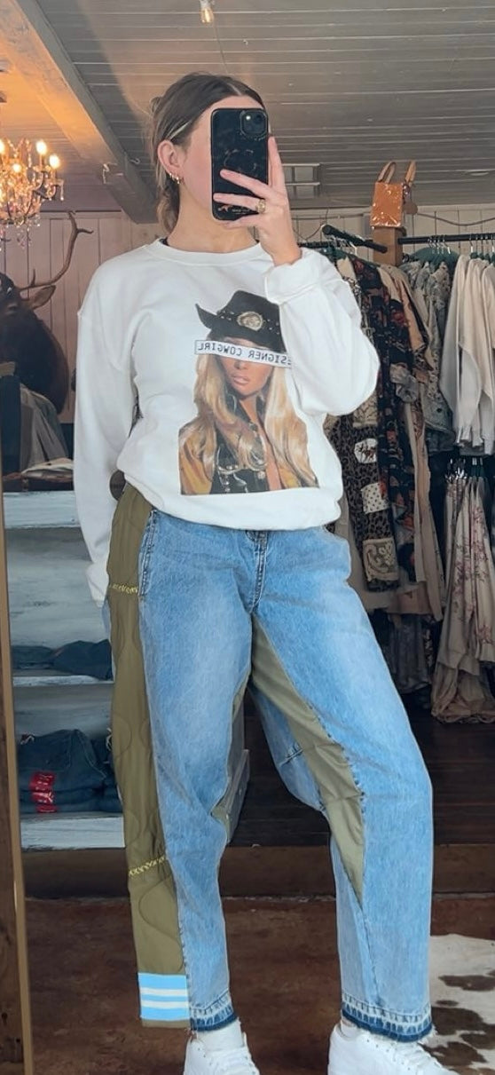 Love Me More Banded Jeans