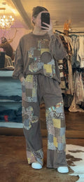 Boho Patch Daisy Lounge Pants