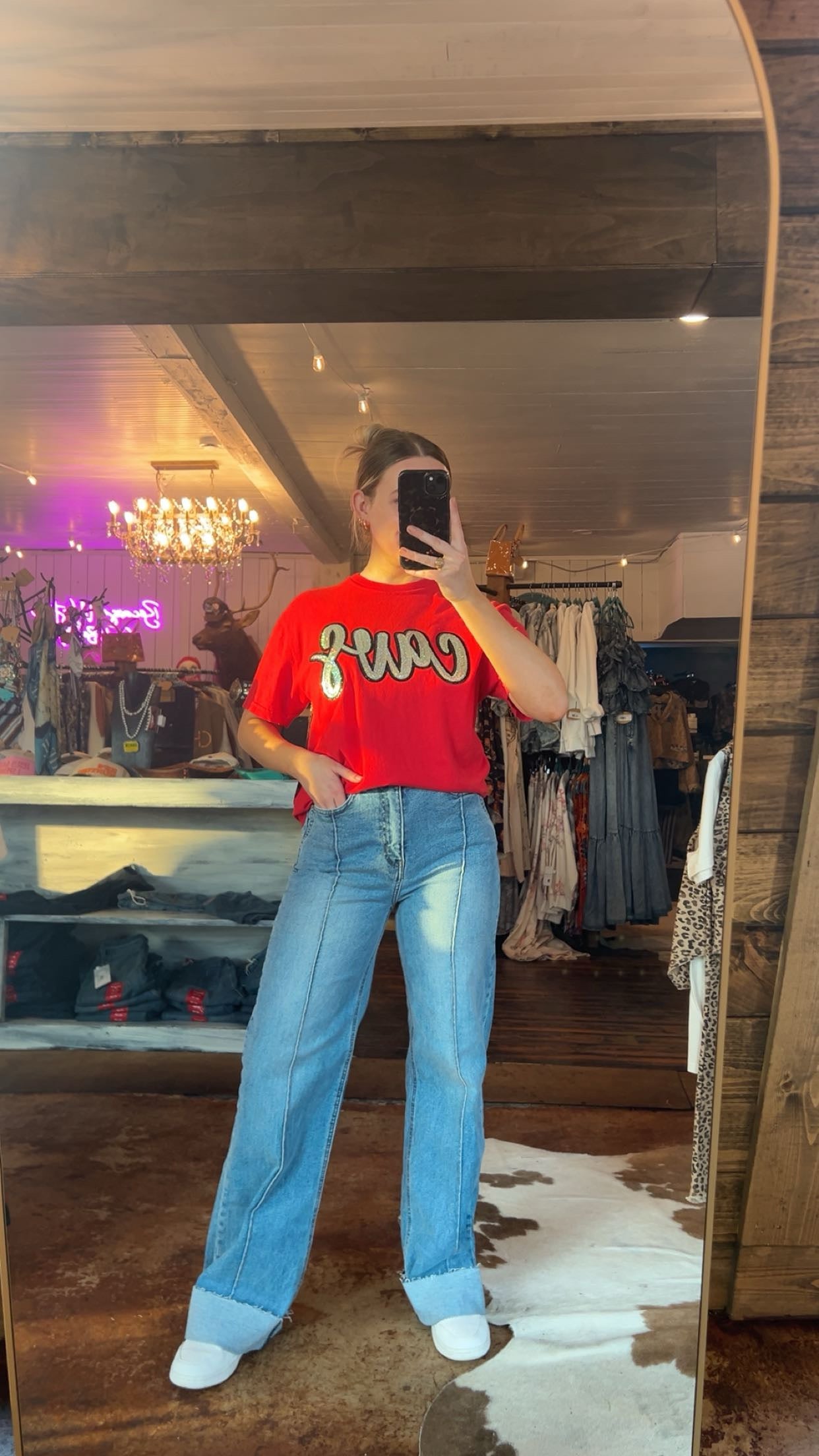 Sequins Cavs Tee