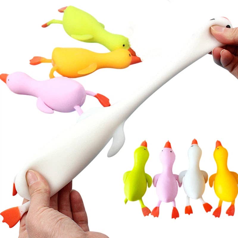 Cartoon Solid Duck Squishy Slow Rising Stress Relief Squeeze Toy Box Set