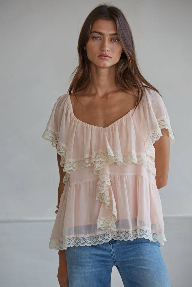 Ruffle Tiered Top