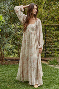 Floral BabyDoll Maxi Dress