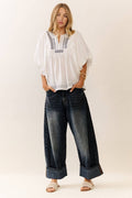 The Striped Barrel Carpenter Culottes Pants