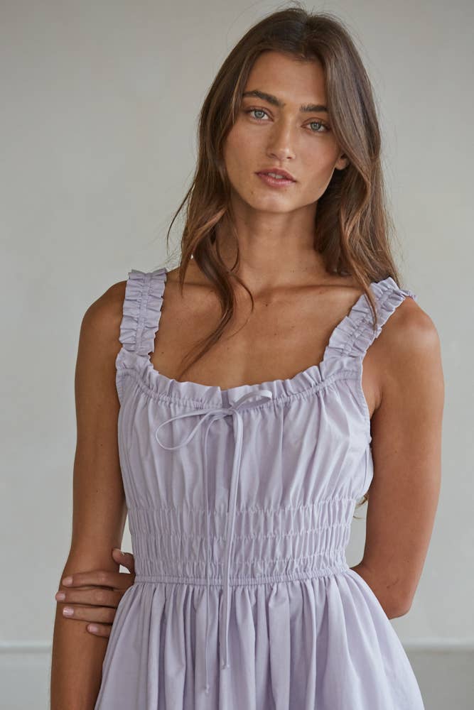 Woven Cotton Sleeveless Dress