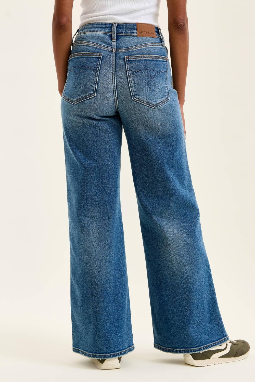 Wide Leg Medium Wash Judy Blue Jean