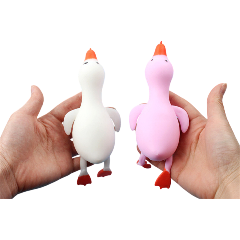 Cartoon Solid Duck Squishy Slow Rising Stress Relief Squeeze Toy Box Set