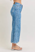 Snake Skin Cropped Jean